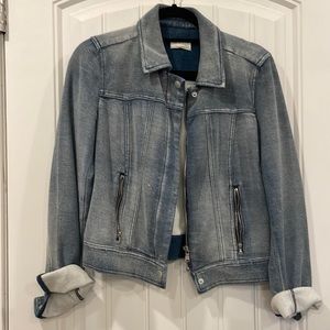 Lou & Grey moto style denim jacket